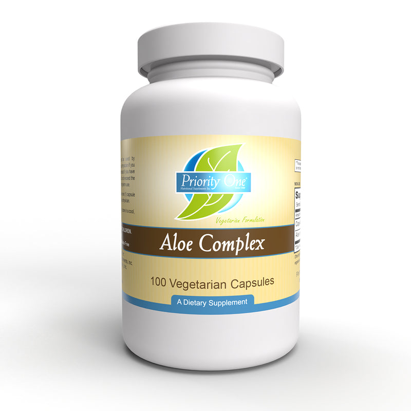 Aloe Complex 100 vcaps (Priority One Vitamins) Front