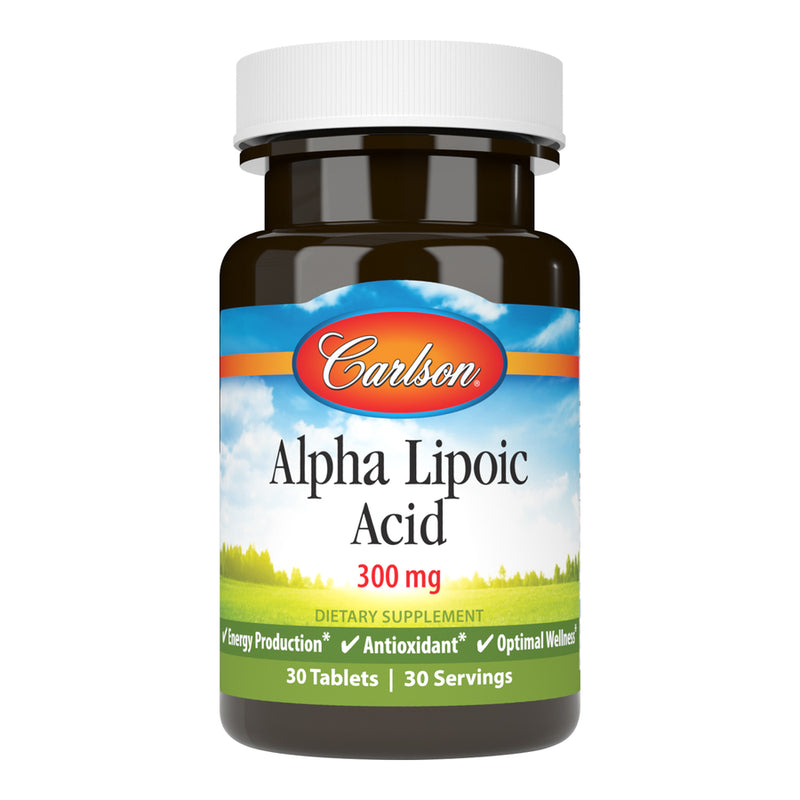 Alpha Lipoic Acid 300 mg (Carlson Labs) Front