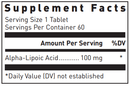 Alpha-Lipoic Acid (100 Mg)