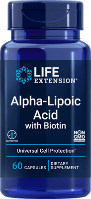 Alpha-Lipoic Acid with Biotin (Life Extension) Front