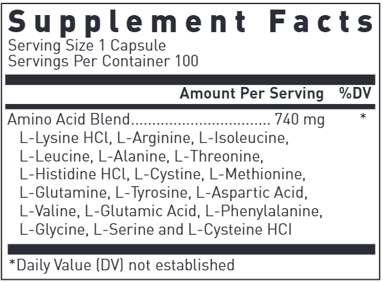AminoBlend Revised (Douglas Labs) supplement facts