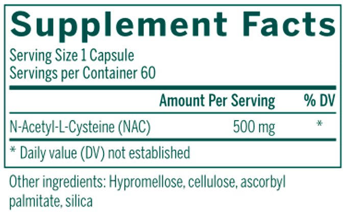 amino nac genestra supplement facts