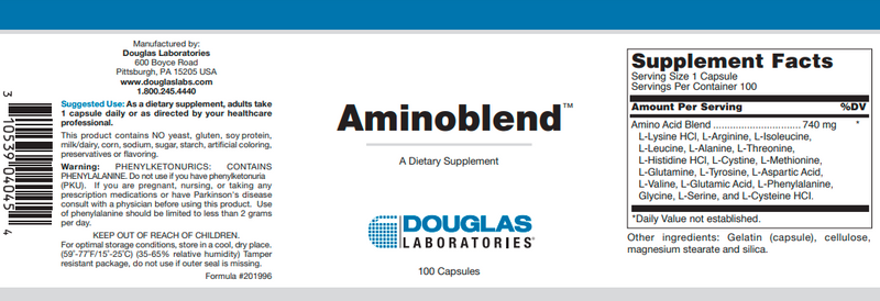 AminoBlend Capsules Douglas Labs