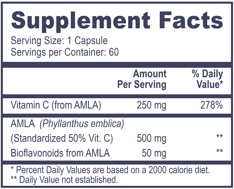 amla-c professional health products supplement facts
