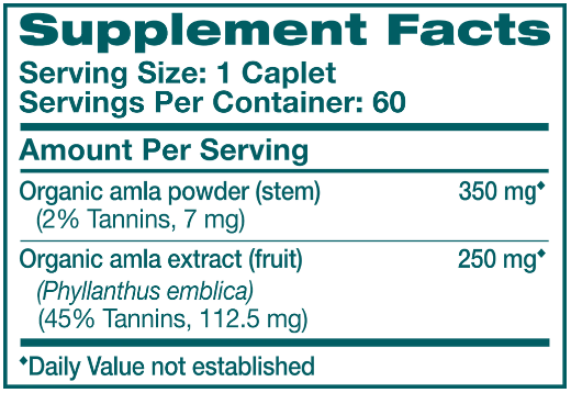 amla himalaya wellness supplement facts