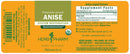 anise herb pharm label