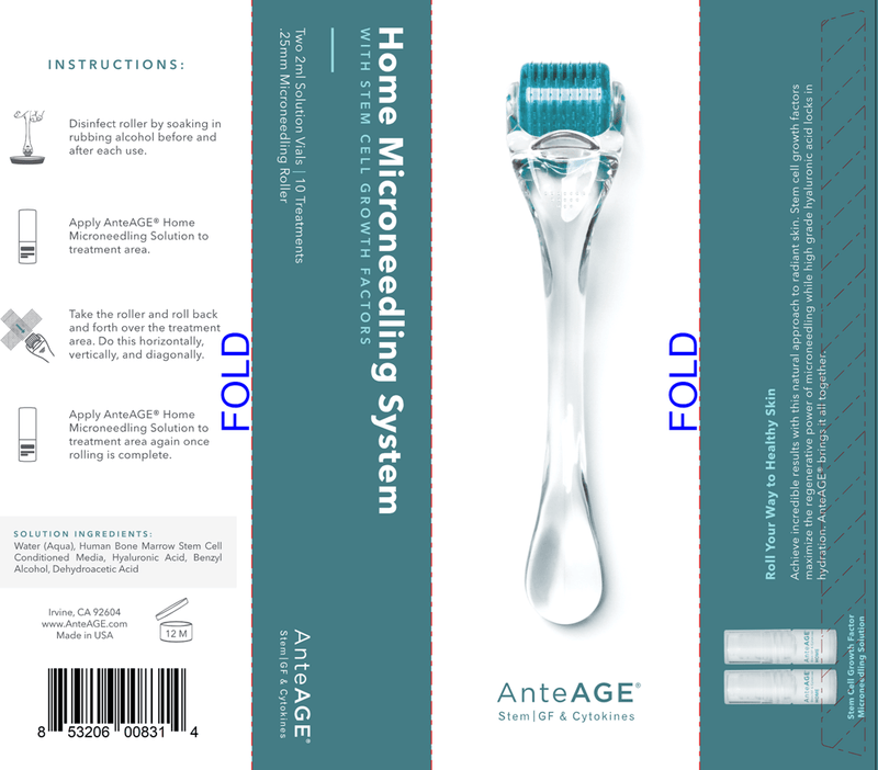 AnteAGE Home Microneedling Kit (AnteAGE) Label