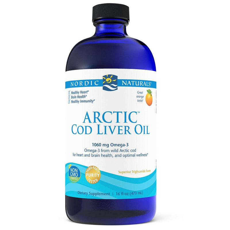 Arctic Cod Liver Oil Orange Nordic Naturals 16oz