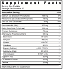 arteriozyme (energique) supplement facts