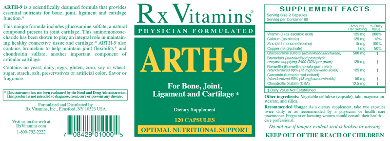 buy arth-9 rx vitamins