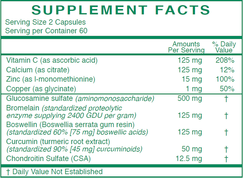 Arth-9 (Rx Vitamins) Supplement Facts