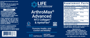 arthromax advanced life extension label