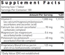 Ascorbplex 1000 Buffered 180 Count