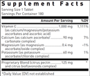 ascorbplex 1000 douglas labs supplement facts