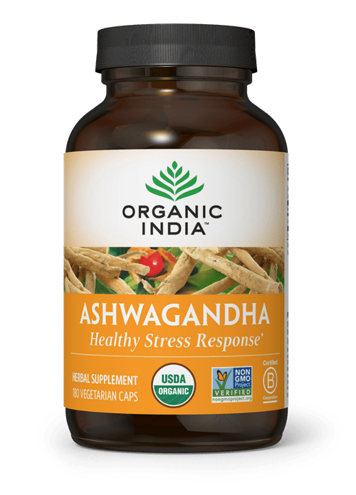 Ashwagandha 180ct (Organic India) Front