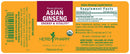 asian ginseng | panax ginseng (herb pharm) label