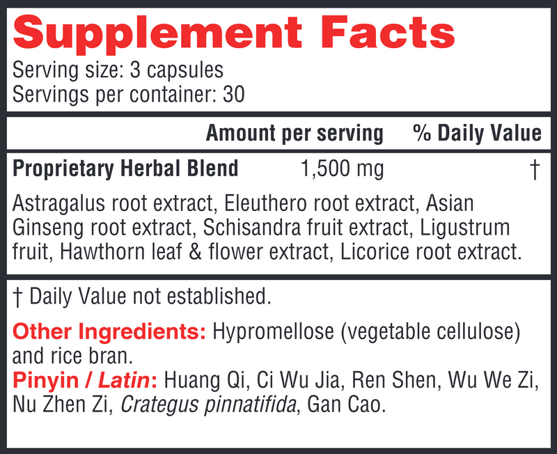 Astra 8 (Health Concerns) Supplement Facts