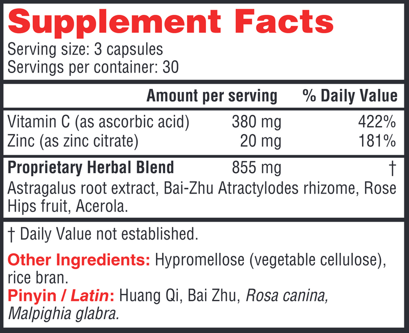 astra c health concerns supplement facts