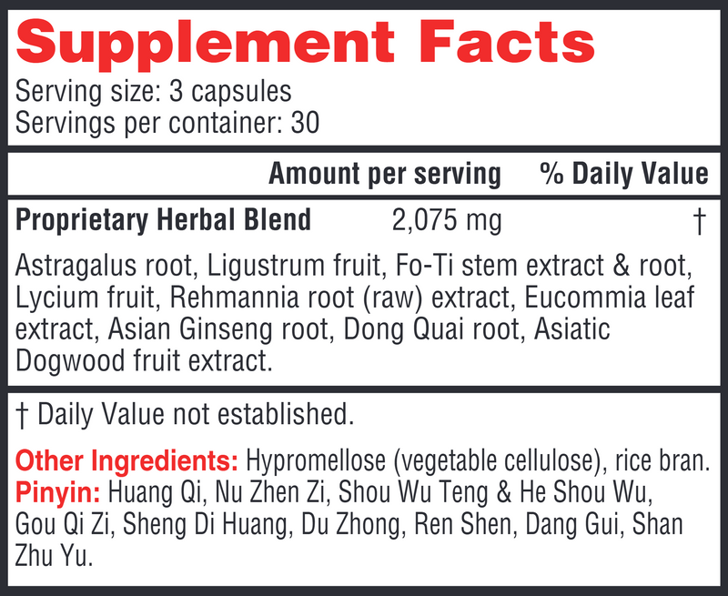Astra Essence (Health Concerns) Supplement Facts