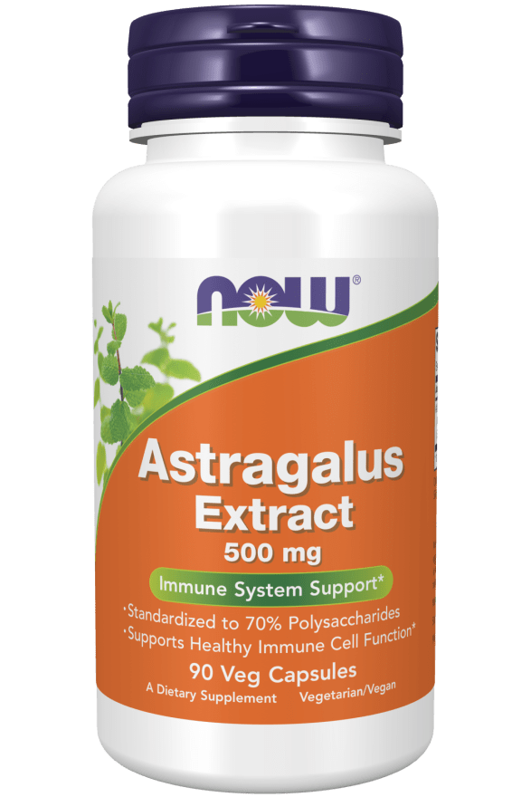 Astragalus Extract 500 mg (NOW) Front