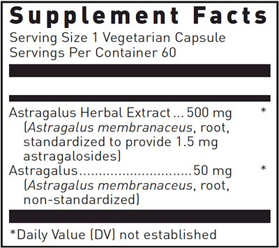 Astragalus Douglas Labs supplement facts
