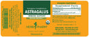 astragalus (herb pharm) label