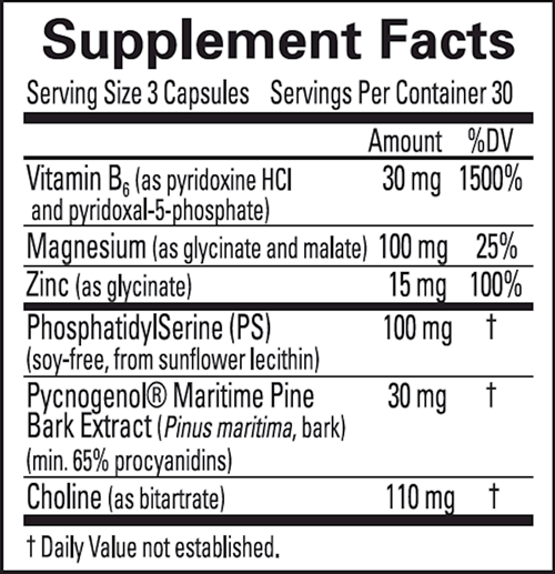 Attention Support (Brain MD) Supplement Facts