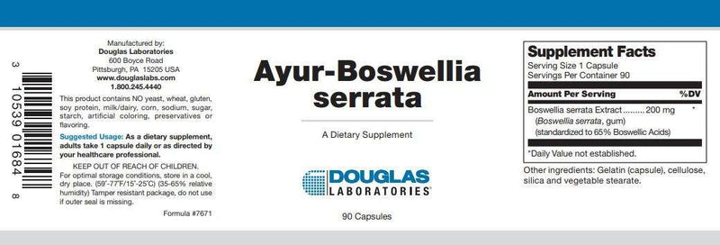 Boswellia Serrata capsules Douglas Labs