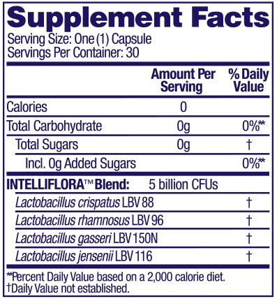 azo complete feminine balance (i-health) supplement facts