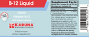 b-12 liquid (karuna responsible nutrition) label