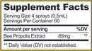 b. immune propolis throat spray beekeeper's naturals supplement facts