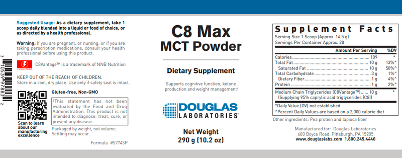 Buy C8 Max Mct Powder Douglas Labs