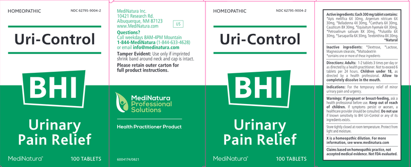 BHI Uri-Control Tablets (MediNatura BHI Professional) Label