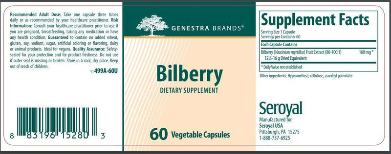 bilberry genestra label