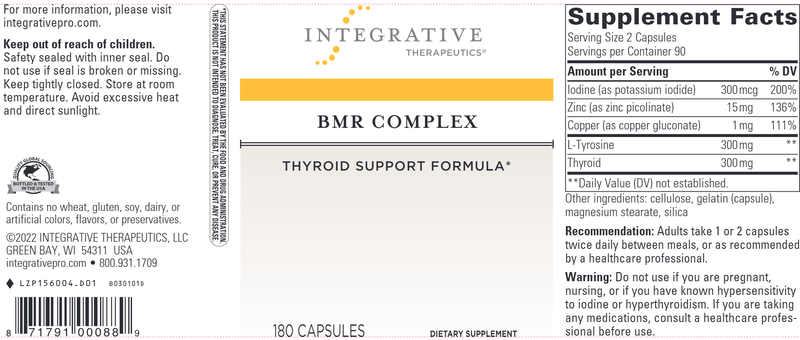 BMR Complex (Integrative Therapeutics) Label