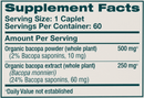 bacopa himalaya wellness supplement facts