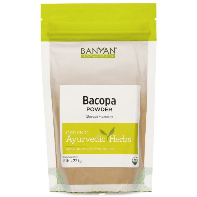 Bacopa Powder (Banyan Botanicals) Front