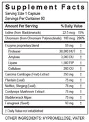 balancezyme plus transformation enzyme supplement facts