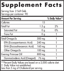 balanced omega lemon (nordic naturals) supplement facts