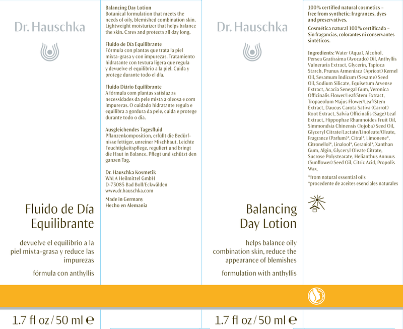 Balancing Day Lotion (Dr. Hauschka Skincare) Label