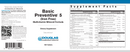 basic preventive 5 douglas labs label
