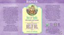 belly oil badger label