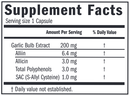 benecin defense pro supplement facts