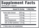 benecin defense pro supplement facts