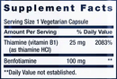 benfotiamine with thiamine life extension supplement facts