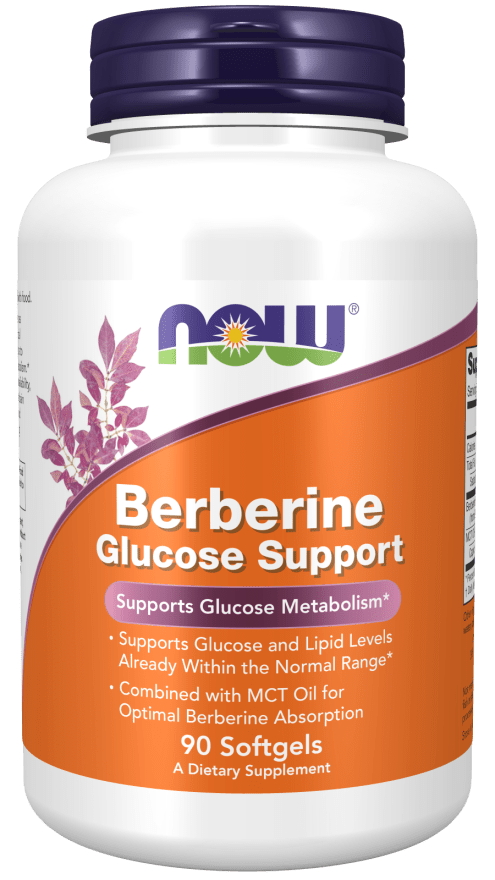 Berberine Glucose Support (NOW) Front