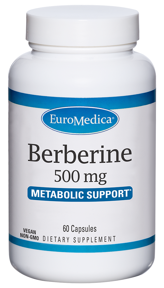 Berberine 500 mg 60 caps (Euromedica) Front