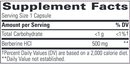 berberine (integrative therapeutics) supplement facts