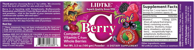 Berry-C Tart (Lidtke) Label