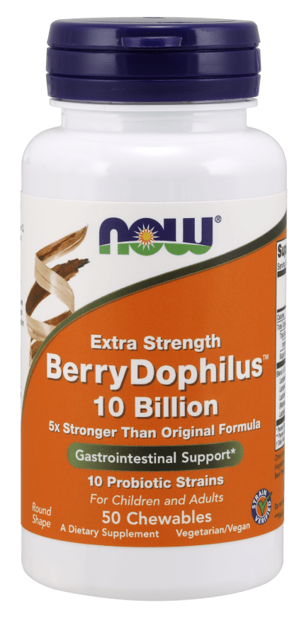 Berry Dophilus Extra Strength (NOW) Front